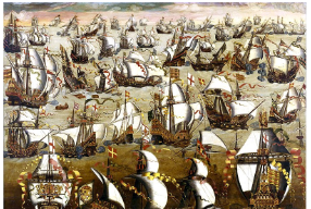 **English ships and the Spanish Armada**