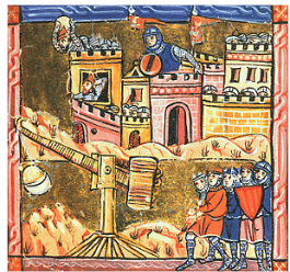 **12th-century manuscript depicting the siege of Acre**