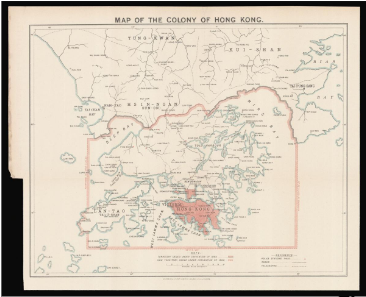 _**Map of the colony of Hong Kong**_