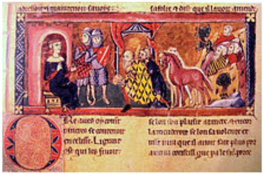 **Baldwin receiving homage in Edessa**