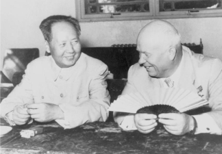 _**Mao and Khrushchev during their 1958 talks in China**_