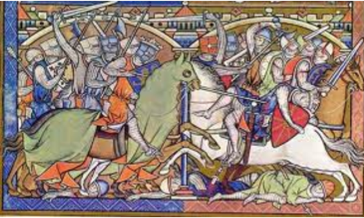**Depiction of the Battle of Arsuf**