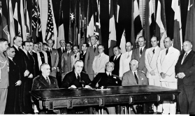 **Image showing the delegates of the 'United Nations' when it was first coined in 1942**