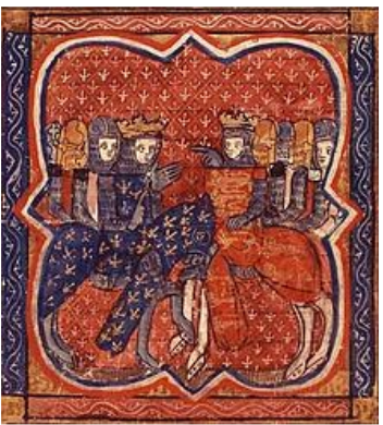 **French manuscripts showing Richard I and Philip II**