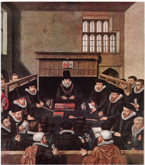 **Cecil presiding over the Court of Wards**