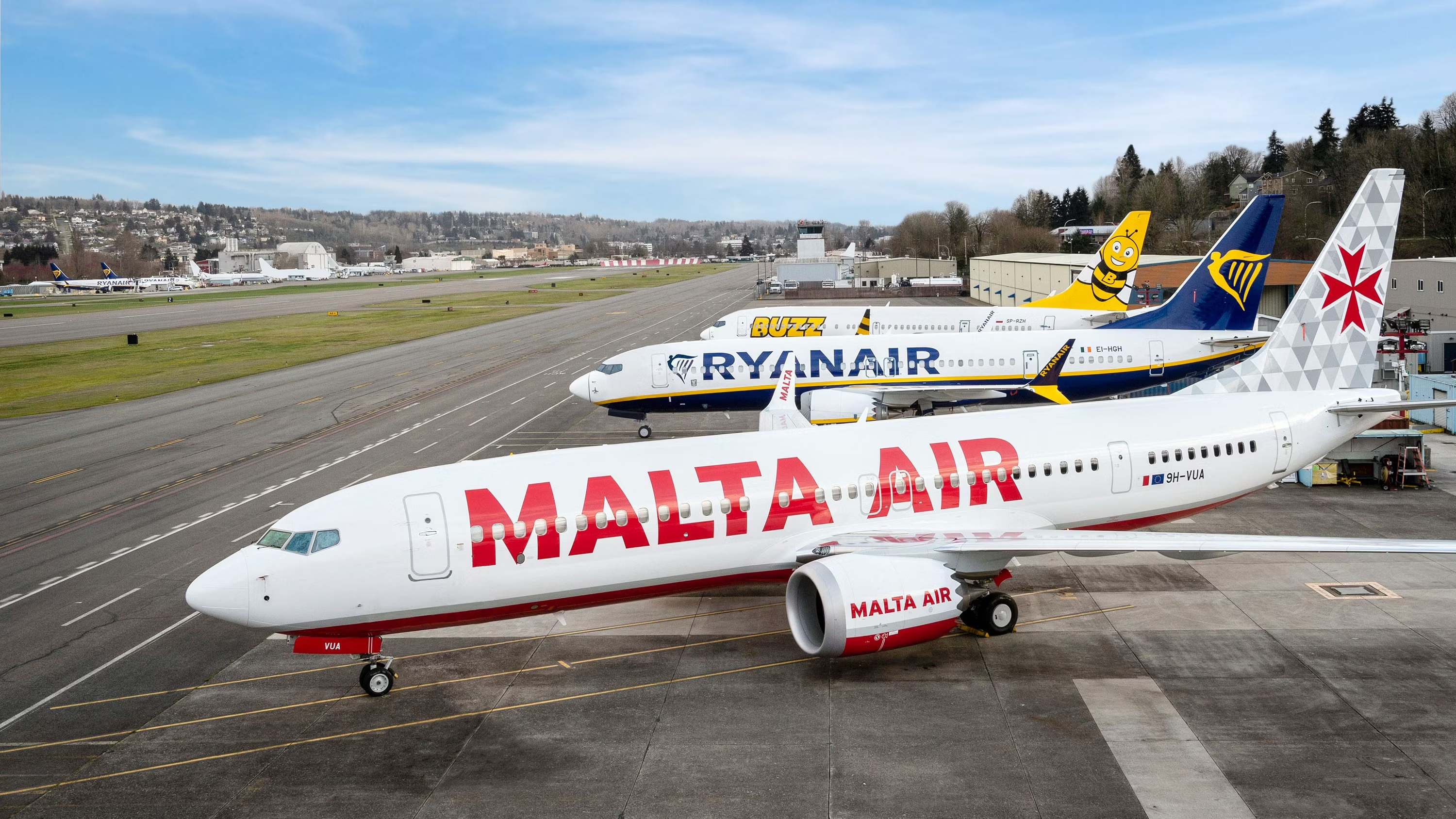 Fleet of Ryanair Boeing 737 Aircraft 