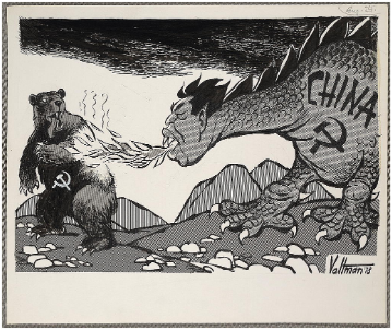 _**Cartoon depicting the Sino-Soviet split**_