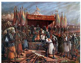 **Interpretation of Saladin accepting the surrender of Guy of Lusignan**
