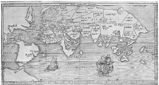 **Robert Thorne's map in 1527**