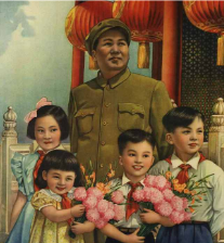_**Mao Tse-tung with young pioneers**_