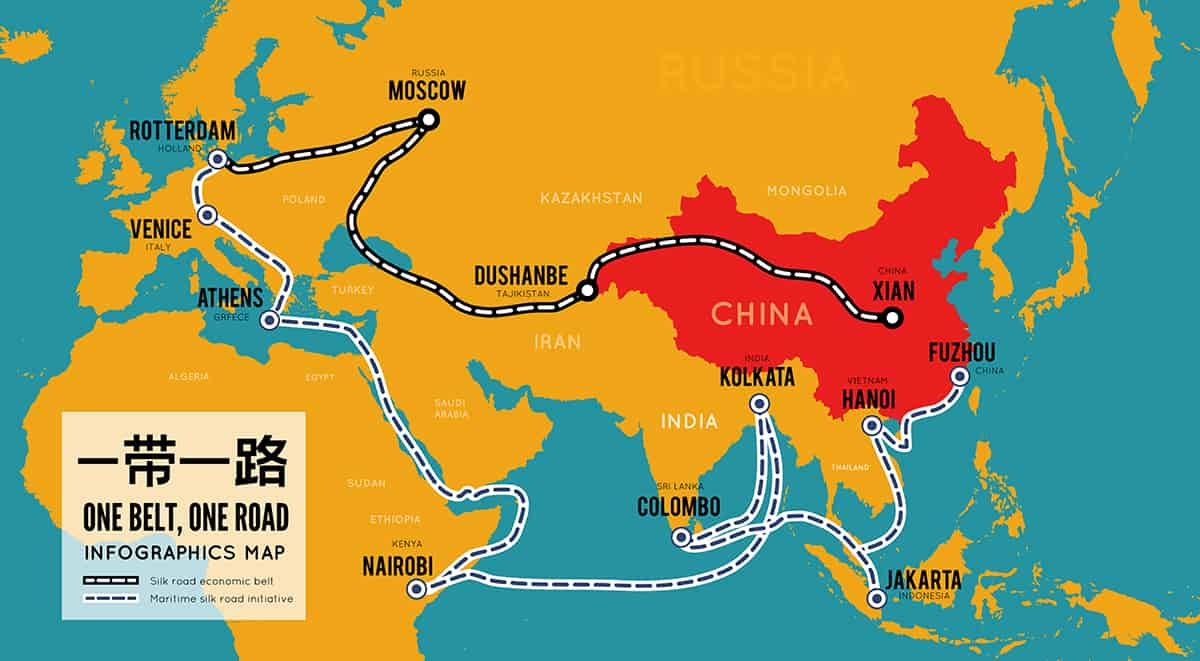                                                                China's belt road initiative