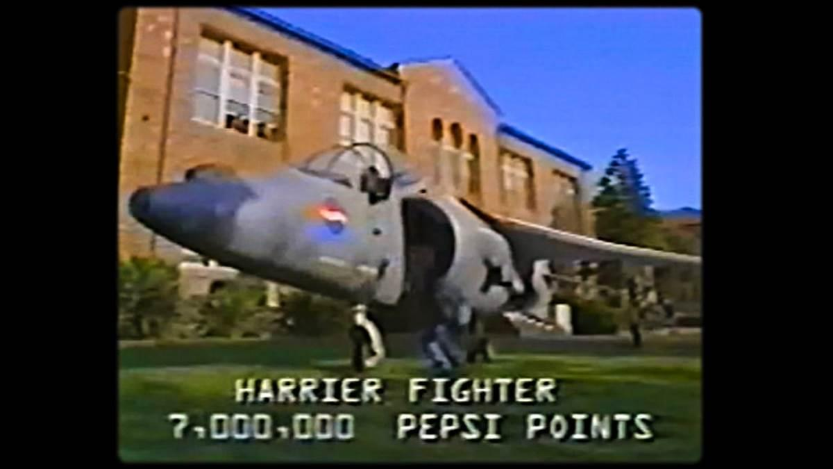 In a famous promotion, Pepsi promised to give customers a Harrier Fighter Jet if they bought enough Pepsi