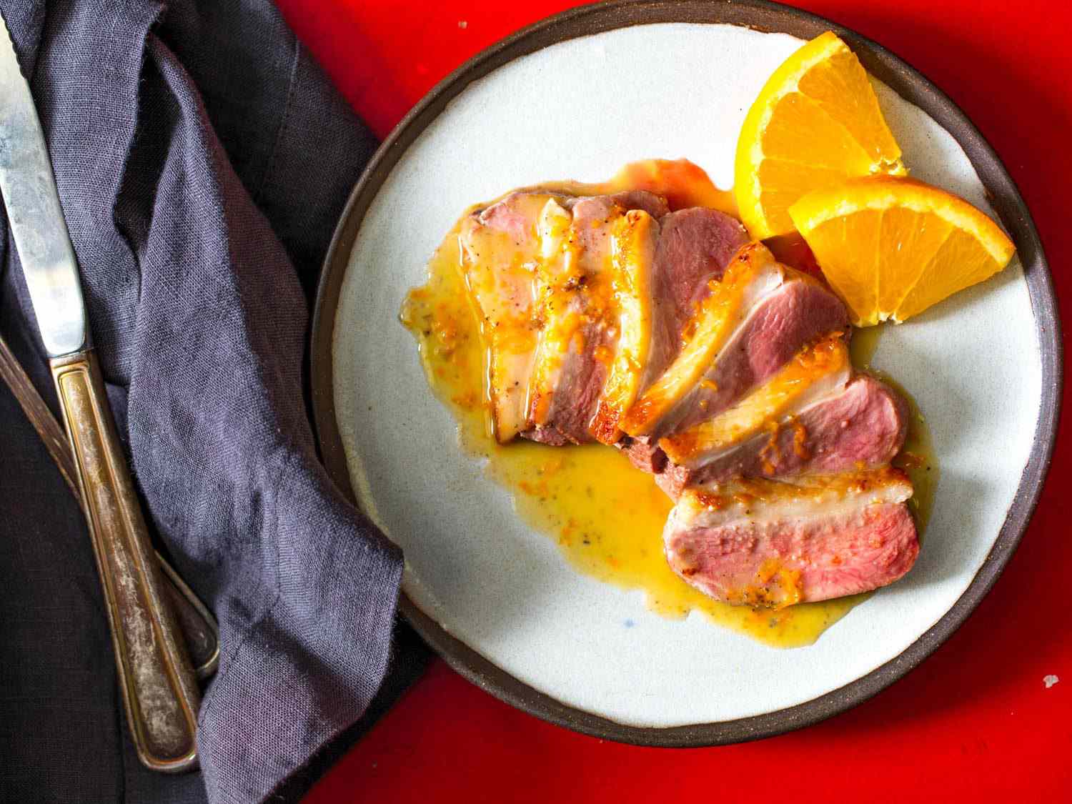 Duck with Orange Sauce