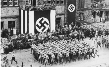 **An SA parade in Dortmund, Germany, 1933**