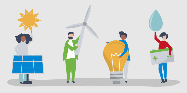                                                          The changing UK energy mix 