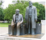 **Statues of Marx and Engels in Berlin**