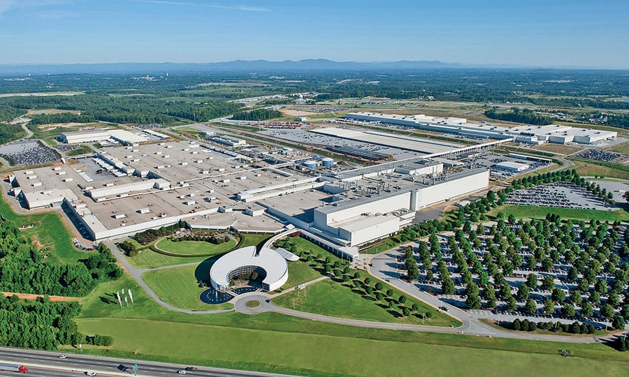 BMW, a German company, has a large plant in the USA