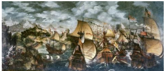 **The Battle of Gravelines, 1588 by Nicholas Hilliard**