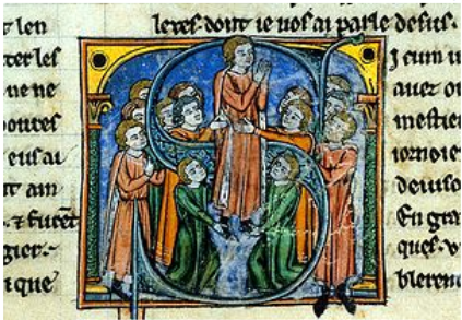 **Godfrey of Bouillon being created the lord of the city**