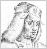 **An illustration of Perkin Warbeck**