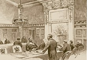 Chamber of the Bundesrat in the Reichstag Building, around 1894