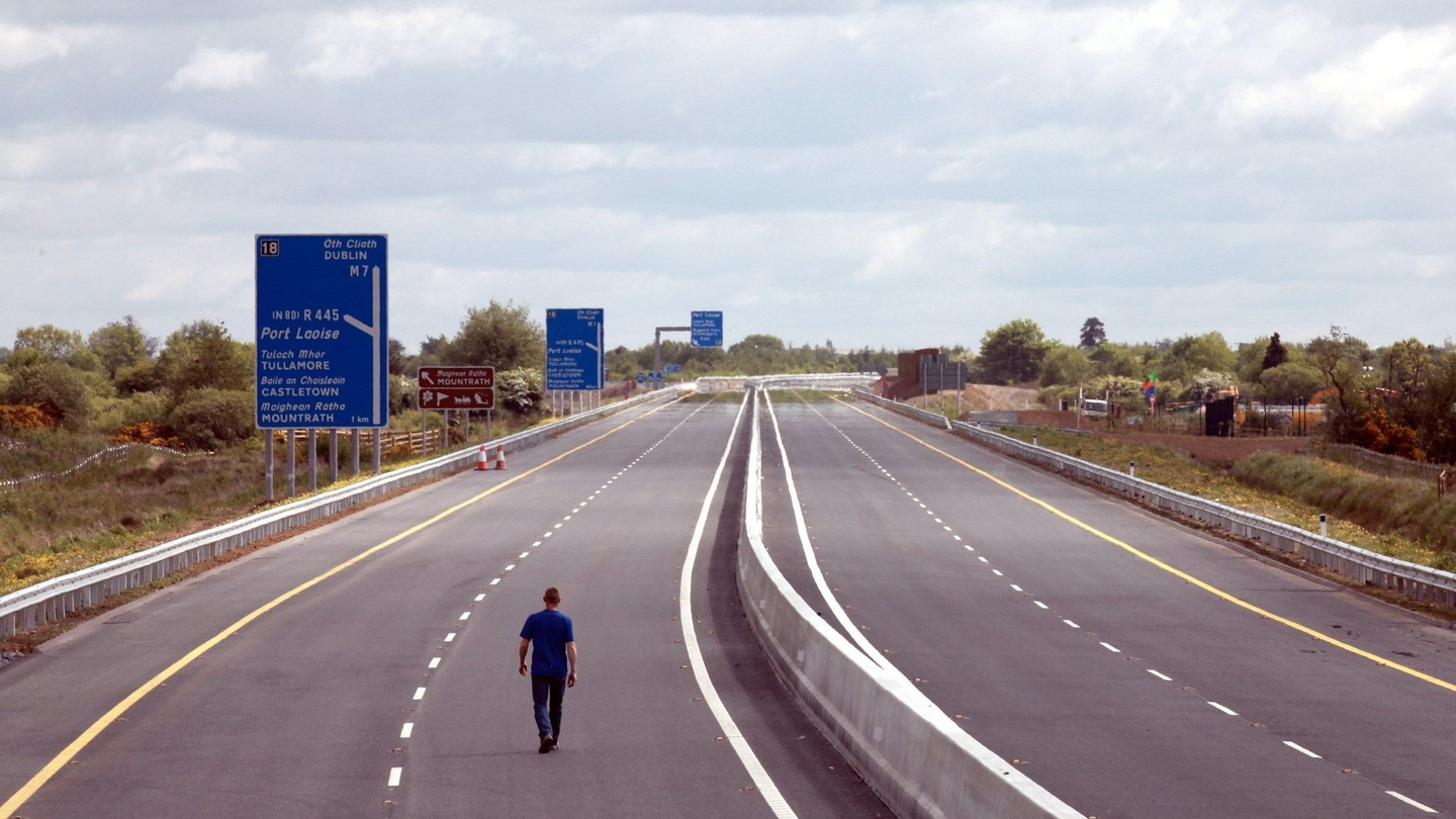 The EU funded the creation of the Irish Motorway network 