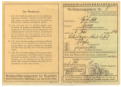 **German ration booklet**