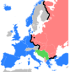 **The 'Iron Curtain' as depicted by the black line.**