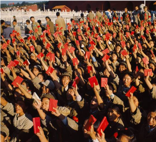 _**Red Guards raising their Little Red Books**_