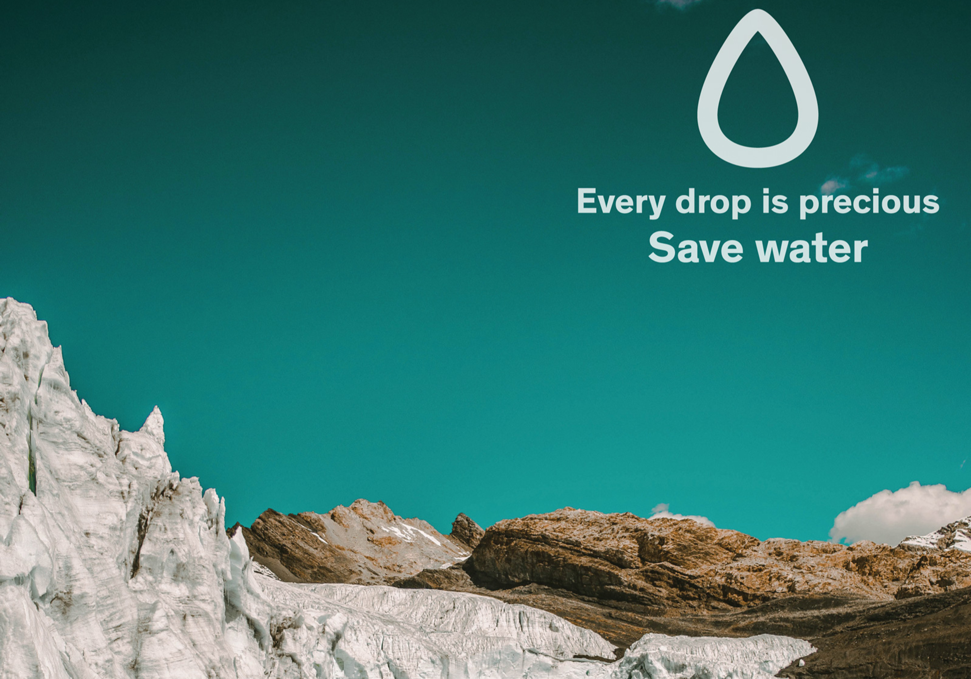A poster on 'Save Water'
