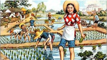_**Propaganda poster for Chinese agriculture during Mao's time**_