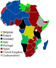 Map of Africa in 1914