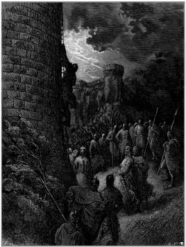 **Bohemond of Taranto Alone Mounts the Rampart of Antioch by Gustave Doré (1871)**