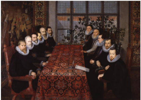**A painting depicting Elizabeth's Privy Council**