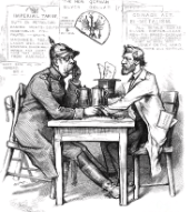 Tariff cartoon by Thomas Nast,1879