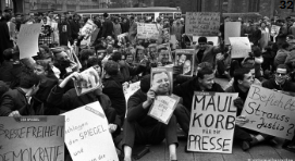 **Image showing the reaction to the Spiegel affair**