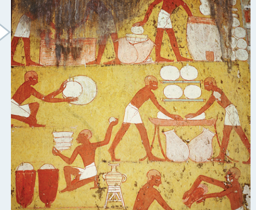 Diagram illustrating ancient fermentation processes.