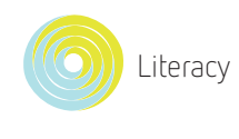 An informative visual that explains visual literacy and its influence in decoding media.