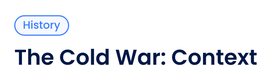 The Cold War: Context