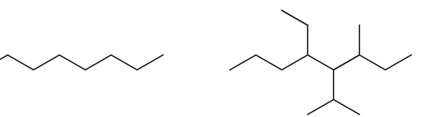 Illustration of hydrocarbon structures.