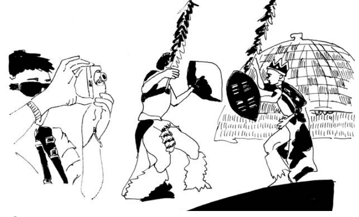 Visual representation and brief explanation of a significant cultural festival impacting tourism.