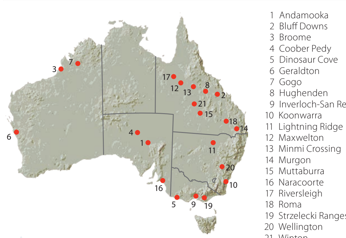 A historical map showing ecological changes in Kakadu National Park over the last century.