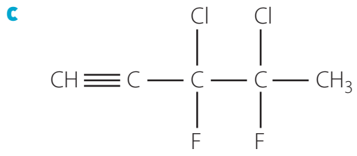 Structural configuration of triple bond