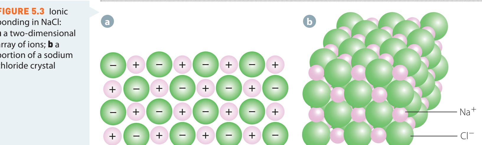 Diagram showcasing typical structure of an inorganic base with cation and anion alignment.