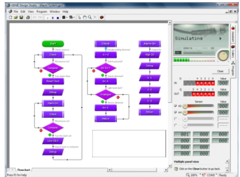 block diagram of an automated system