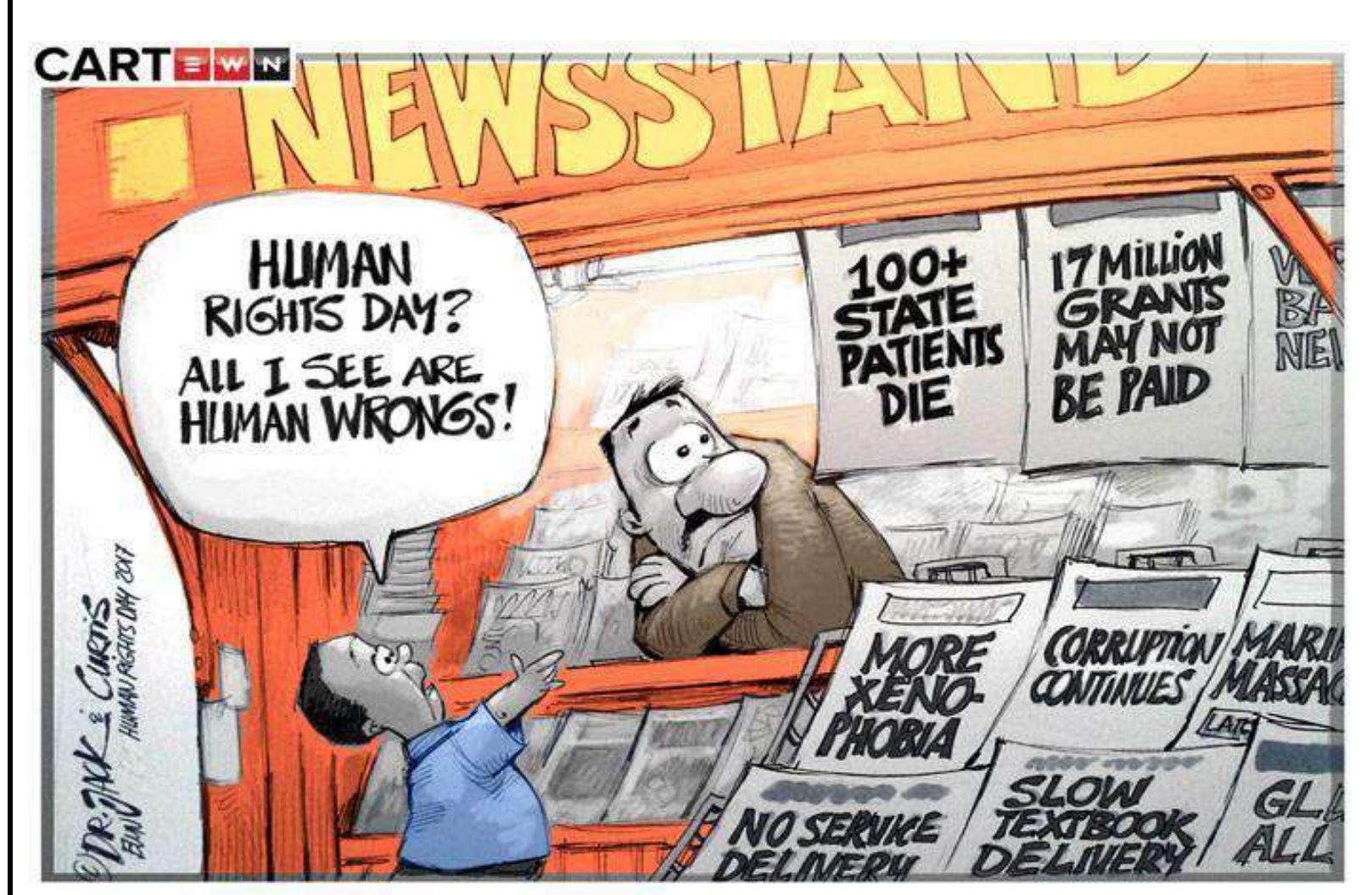 Political Cartoon of Sacramento Protest