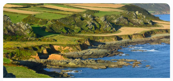 Raised Beach in Devon, England